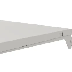 Tablette murale en acier blanc L. 66 x 40 cm