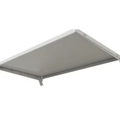 Tablette murale en acier blanc L. 66 x 40 cm