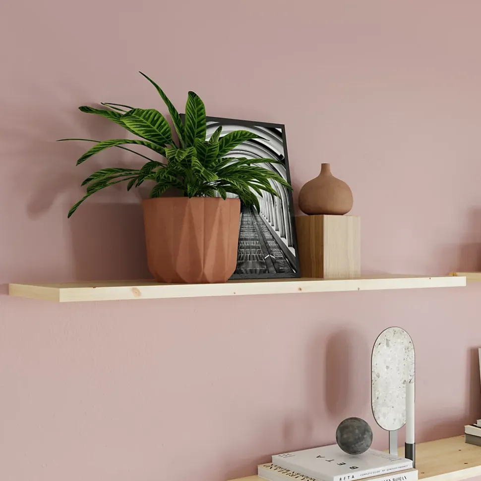 Tablette murale en pin massif GoodHome Rigga L. 80 cm