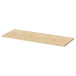 Tablette murale en pin massif GoodHome Rigga L. 80 x P. 29 cm