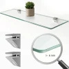 Tablette Murale en Verre Tulup 100x13 cm Pour Cuisine Ouverte Minimaliste