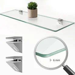 Tablette Murale en Verre Tulup 60x13 cm De Cuisine Moderne