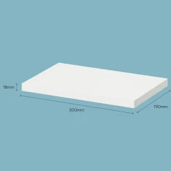 Tablette murale Form Rigga blanc 30 cm