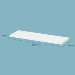 Tablette murale Form Rigga blanc 60 cm