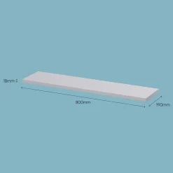 Tablette murale Form Rigga argent 80 cm