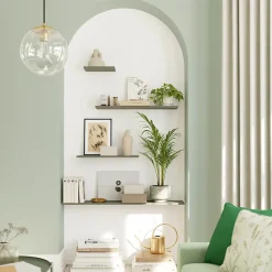 Tablette murale GoodHome Rigga vert L. 60 cm