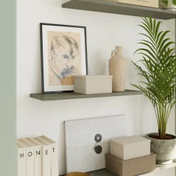 Tablette murale GoodHome Rigga vert L. 60 cm