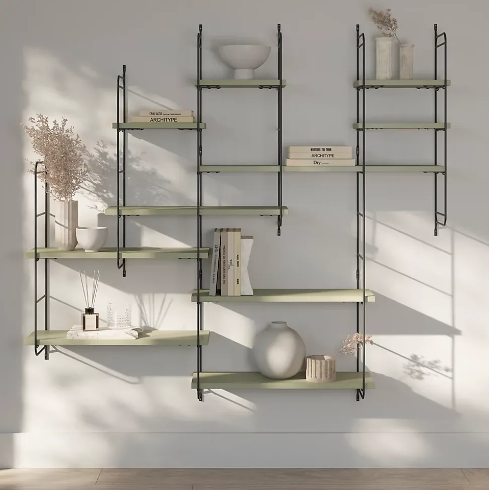 Tablette murale GoodHome Rigga vert L 80 cm