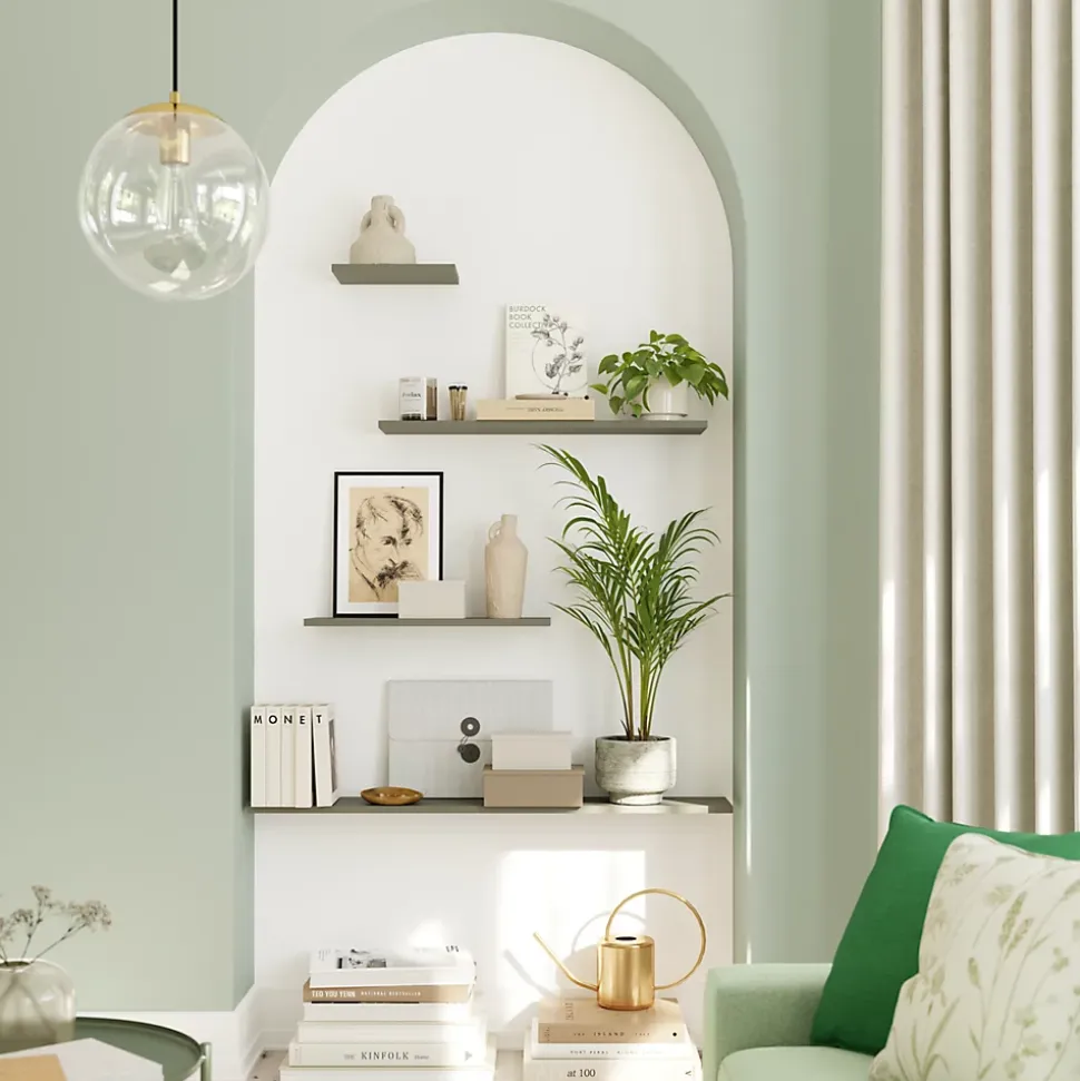 Tablette murale GoodHome Rigga vert L 80 cm