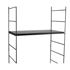 Tablette murale GoodHome Rigga noir L. 60 cm