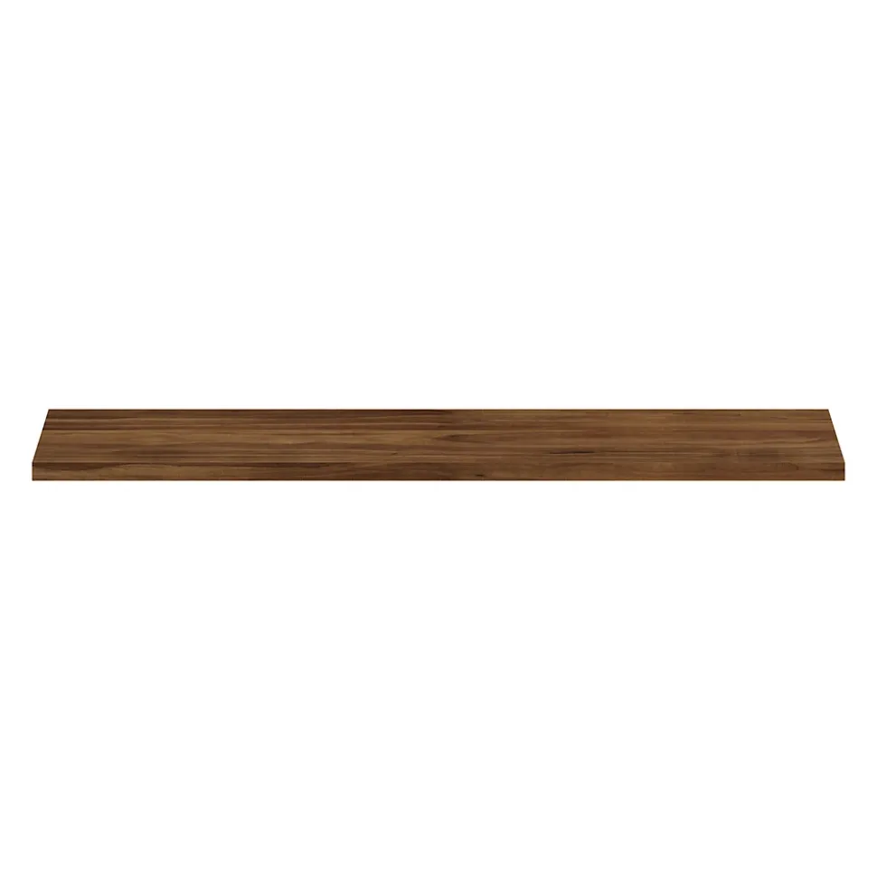 Tablette murale GoodHome Rigga effet noyer L 80 cm