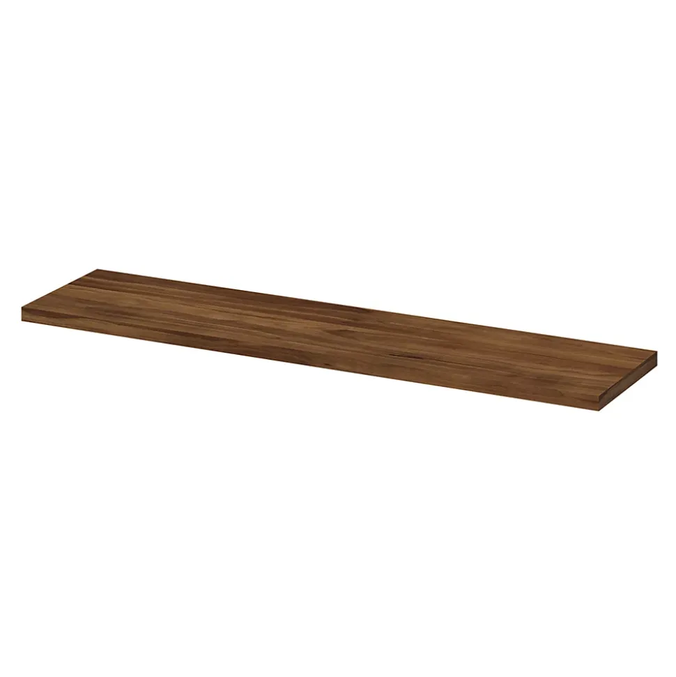 Tablette murale GoodHome Rigga effet noyer L 80 cm
