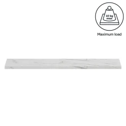 Tablette murale GoodHome Rigga effet marbre L. 80 cm