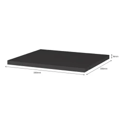 Tablette pour étagère cube GoodHome Mixxit anthracite
