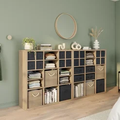Tablette pour étagère cube GoodHome Mixxit effet chêne