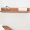 Tablette étagère Camélia salle de bain en teck massif 70cm