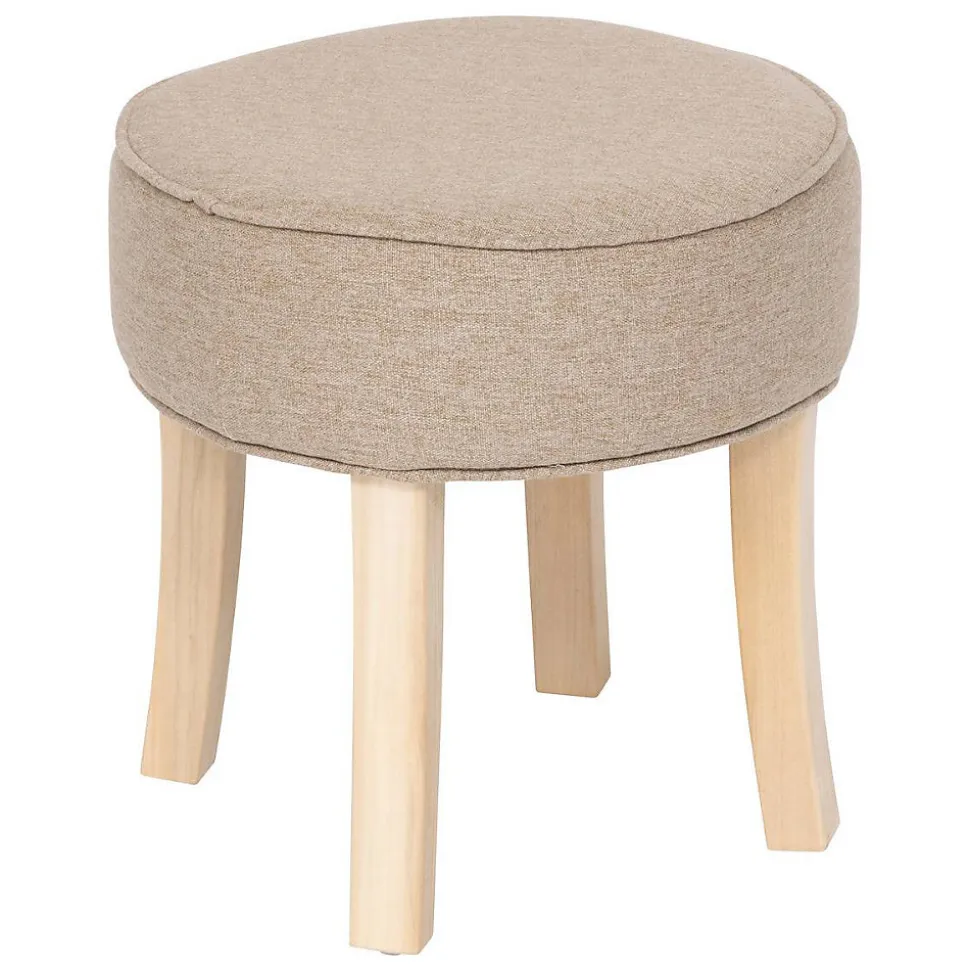Tabouret Adriel peuplier beige D35x35cm - Atmosphera