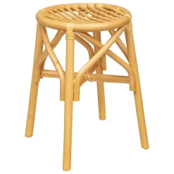 Tabouret Aoni en rotin 31x31cm - Atmosphera
