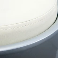 Tabouret coffre de rangement DANIEL, gris/blanc