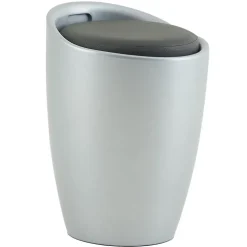 Tabouret coffre de rangement DANIEL, gris