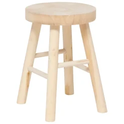 Tabouret d'appoint en bois massif NYAR