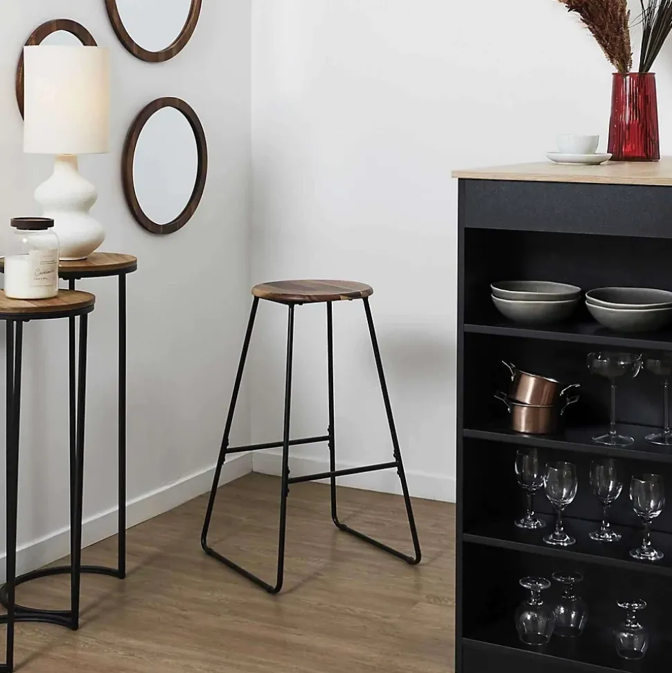 Tabouret de bar en acacia VISBY