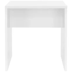 Tabouret de maquillage siège en bois MDF blanc pour table coiffeuse 40x36x41cm