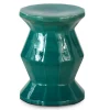 Tabouret de table en céramique vert