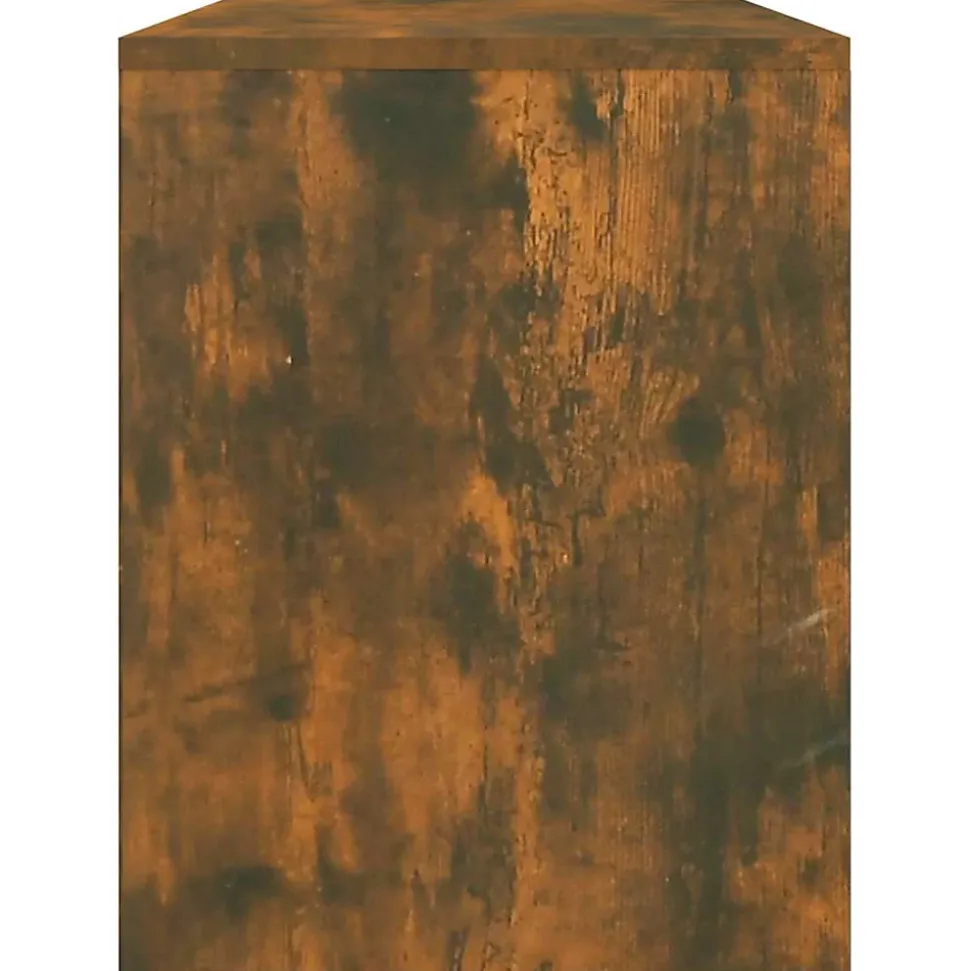 Tabouret de toilette Chêne fumé 70x35x45 cm Bois d'ingénierie