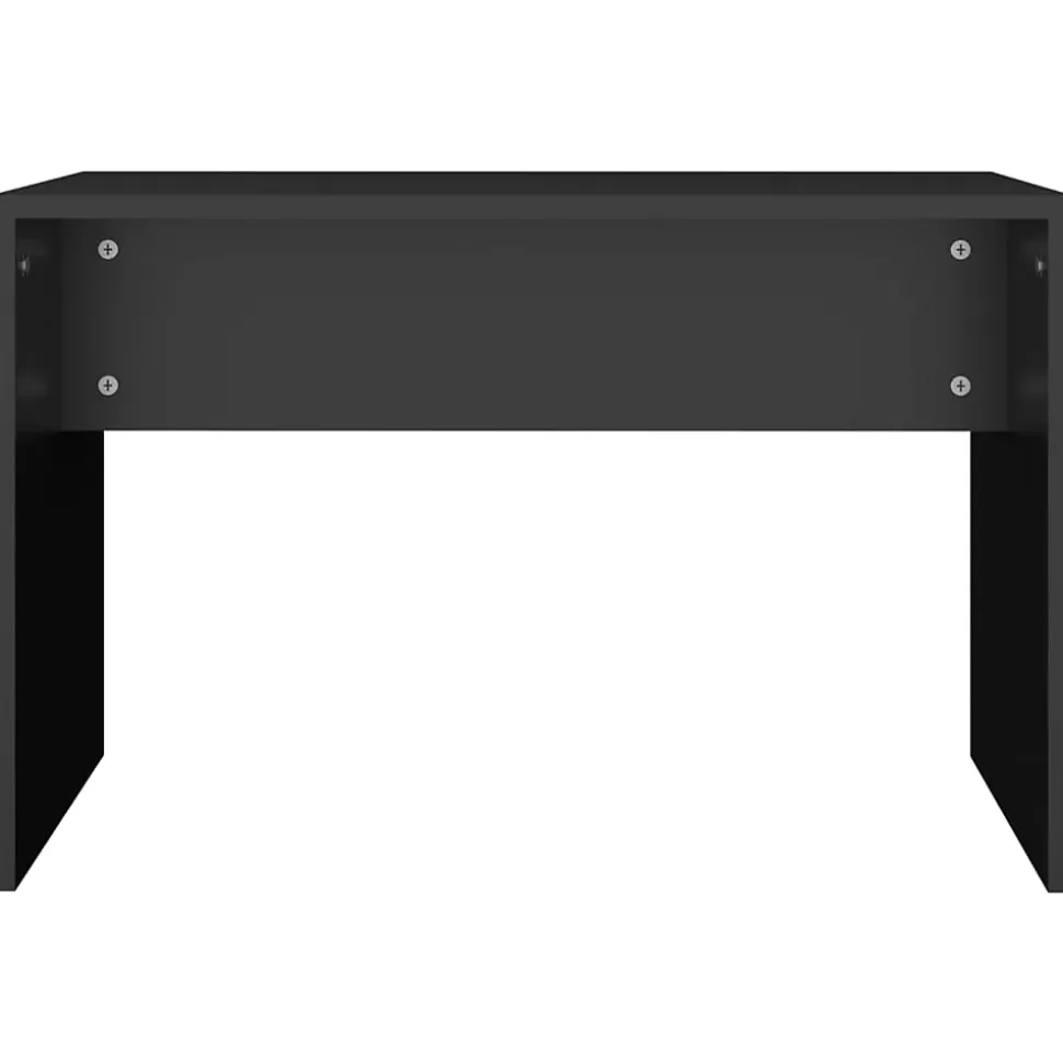 Tabouret de toilette Noir 70x35x45 cm Bois d'ingénierie vidaXL