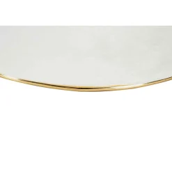 Tabouret Design "Contessa" 60cm Ivoire & Or