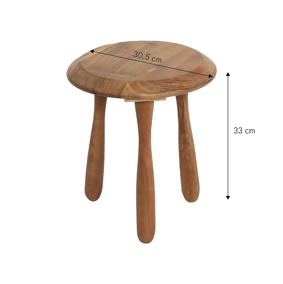 Tabouret en bois d'acacia Cézanne