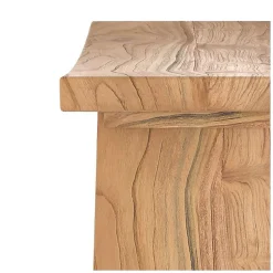 Tabouret en bois de teck recyclé - Eka