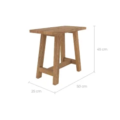 Tabouret en bois de teck recyclé - Dao