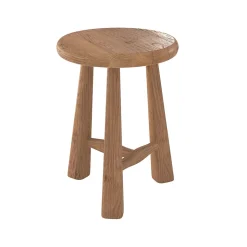 Tabouret en bois d'orme H42 cm - Toby