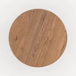 Tabouret en bois d'orme H42 cm - Toby