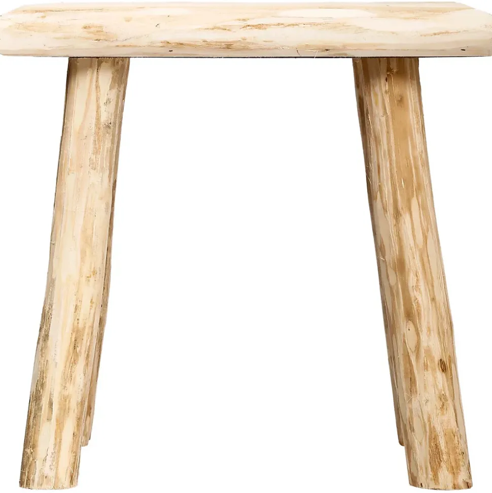 Tabouret en bois Woody - H.32 cm - Naturel