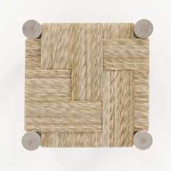 Tabouret en branche de teck H35,5 cm - Popa