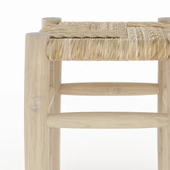 Tabouret en branche de teck H35,5 cm - Popa