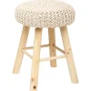 Tabouret en maille Suzette - H. 43 cm