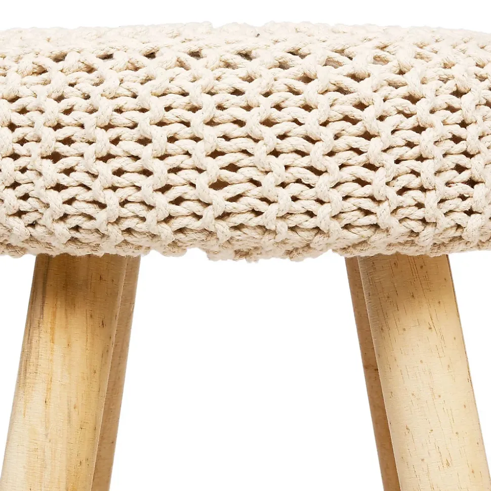 Tabouret en maille Suzette - H. 43 cm