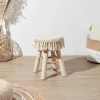 Tabouret en pin Pampa - Beige - 28 x 28 x 40 Type: Pouf & tabouret bas