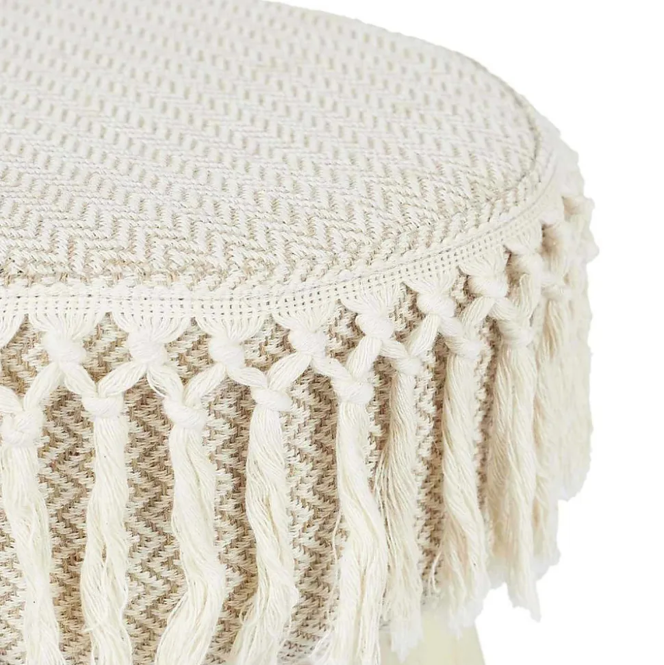 Tabouret en pin Pampa - Beige - 28 x 28 x 40 Type: Pouf & tabouret bas