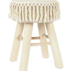 Tabouret en pin Pampa - Beige - 28 x 28 x 40 Type: Pouf & tabouret bas