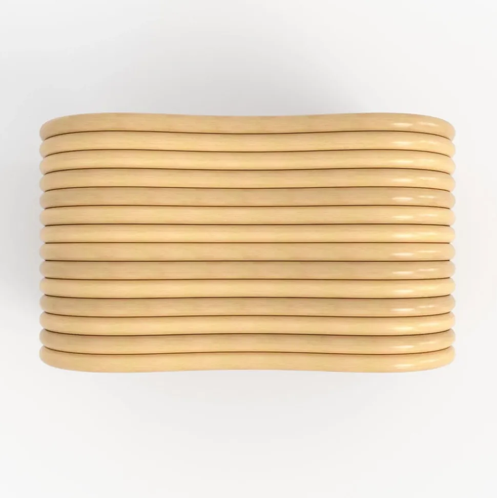 Tabouret en rotin naturel 68 cm - Wave