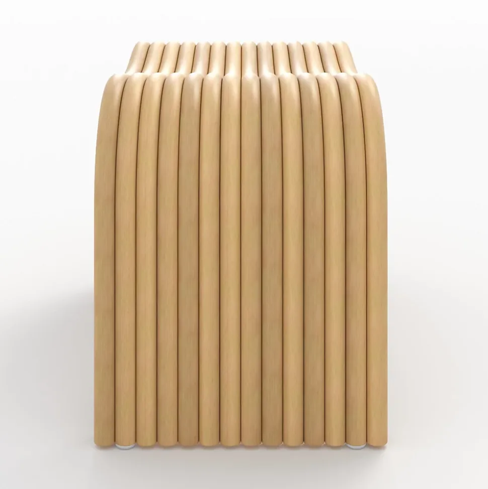 Tabouret en rotin naturel 68 cm - Wave