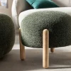 Tabouret en tissu bouclette Nério