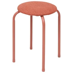 Tabouret Flexy Plus rose foncé en tissu chiné - Rose foncé- 5five