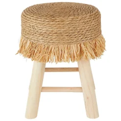 Tabouret Gimpo pin beige D30x40cm - Atmosphera