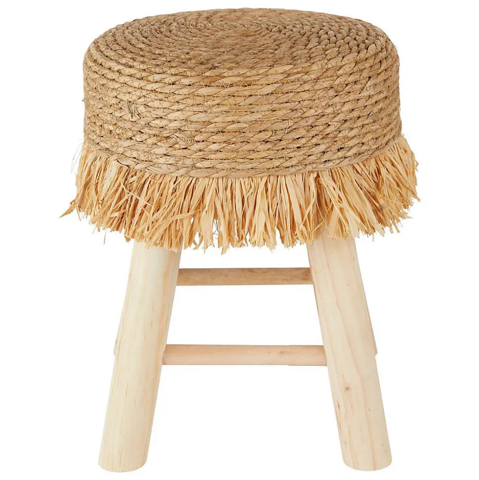 Tabouret Gimpo pin beige D30x40cm - Atmosphera